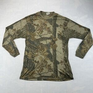 Duofold Realtree Camo Long Sleeve Shirt Mens M Hunting Base Layer
